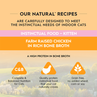 Trilogy Kitten Wet Food Grain Free Farm Raised Chicken in Rich Bone Broth 24 x 85g