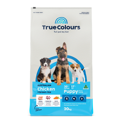 True Colours Puppy Dry Food Australian Chicken and Brown Rice