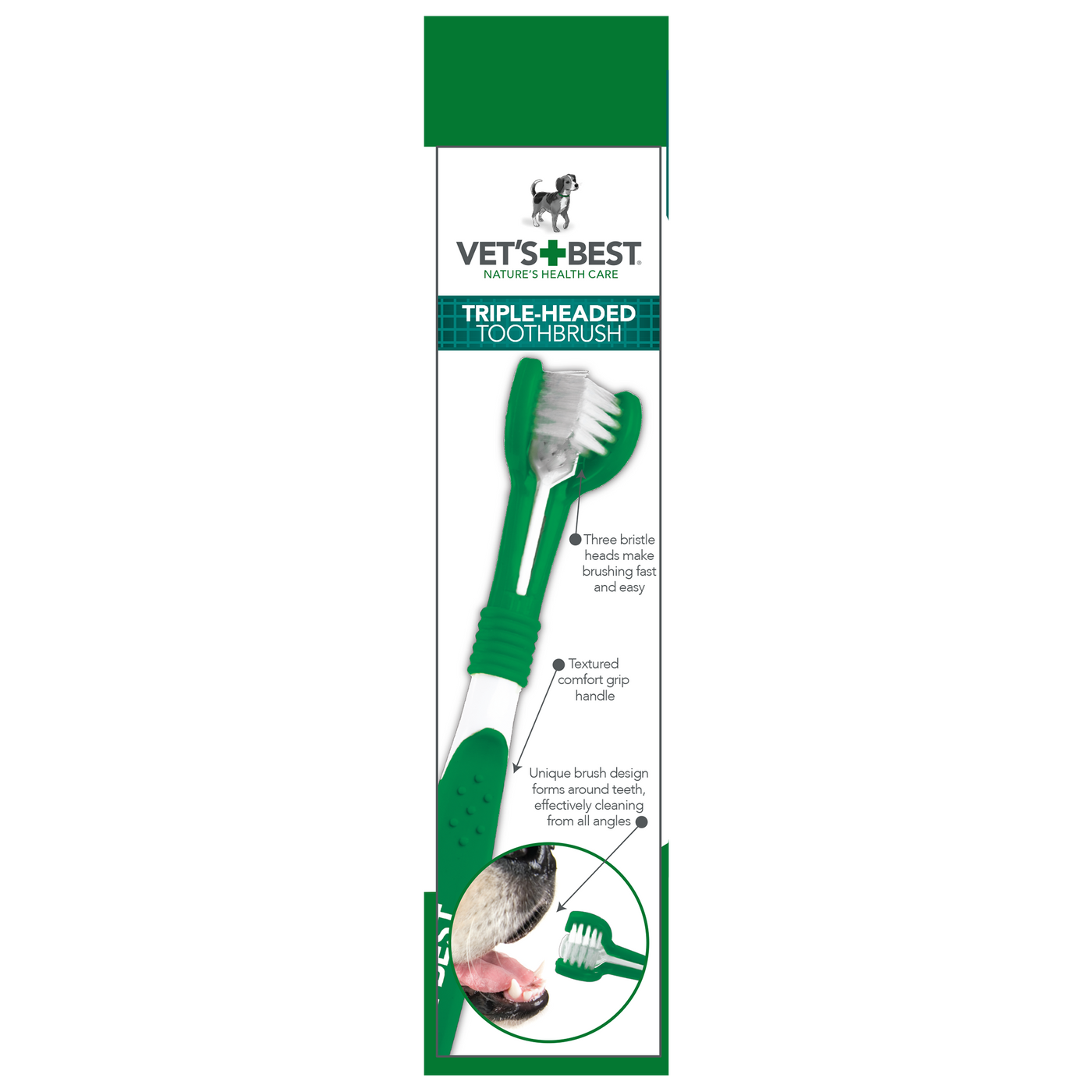 Vet's Best Advanced 3 Head Toothbrush