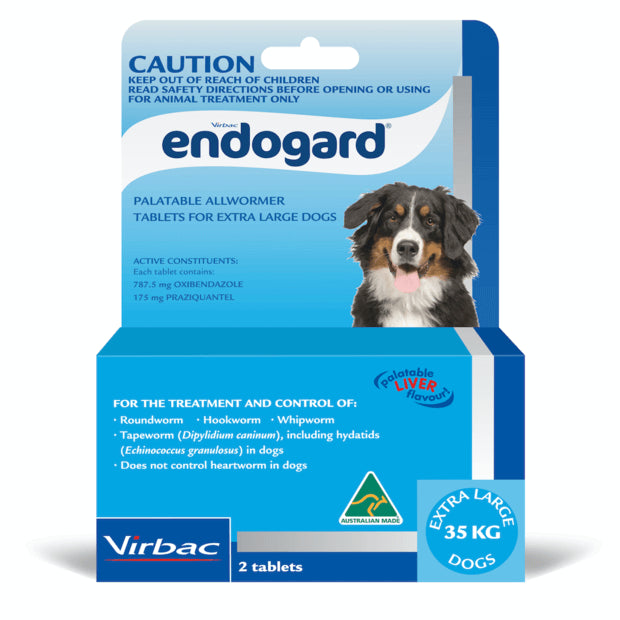 Virbac Endogard Allwormer Extra Large Dogs - 2 Tablets