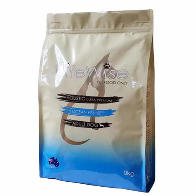 LifeWise Dog Dry Food Ocean Fish with Rice & Vegetables Large Bites 9kg