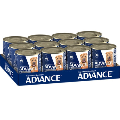 Advance Adult Dog Wet Food Sensitive Skin & Digestion Chicken with Rice 12 x 700gms