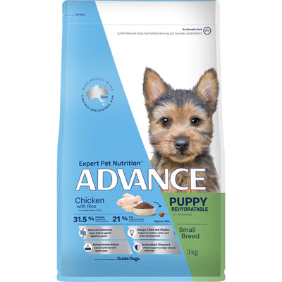 Advance Puppy Dry Food Small Breed Rehydratable Chicken with Rice Recipe