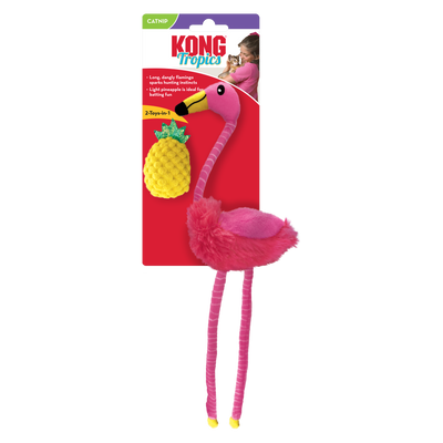 KONG Cat Tropics Flamingo Toy