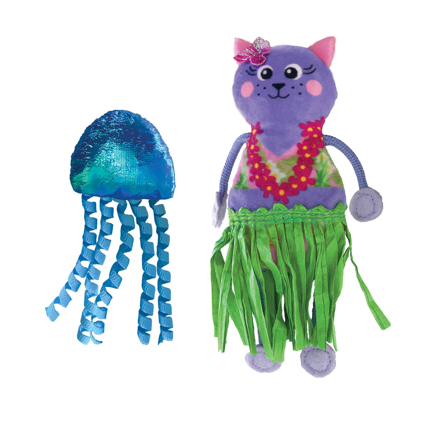 KONG Cat Tropics Hula Toy 2pk