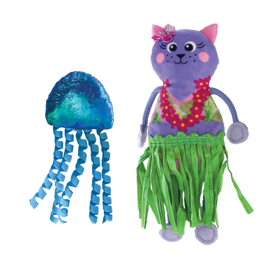 KONG Cat Tropics Hula Toy 2pk