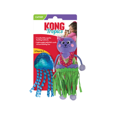 KONG Cat Tropics Hula Toy 2pk