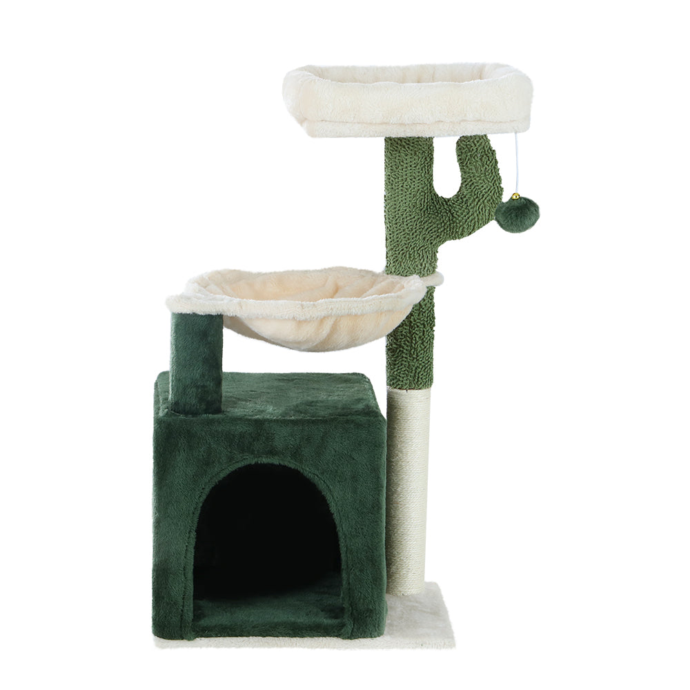 i.Pet Flory Cat Scratching Post Tower - Green