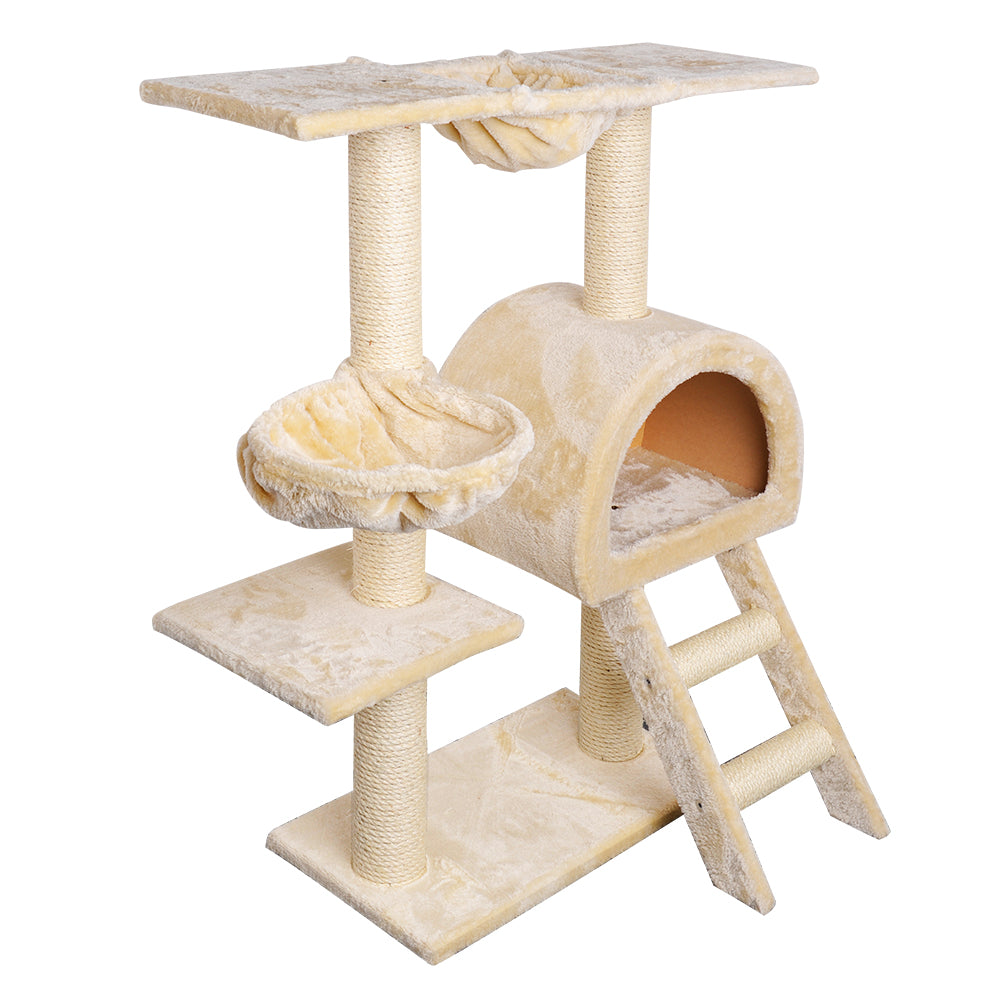 i.Pet Cat Condo House Tree - Beige