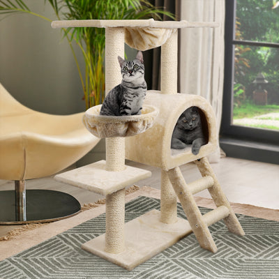 i.Pet Cat Condo House Tree - Beige