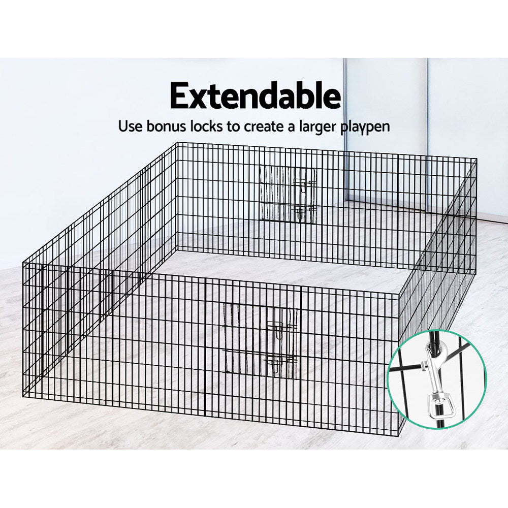 i.Pet 8 Panel Puppy Exercise Cage 36"