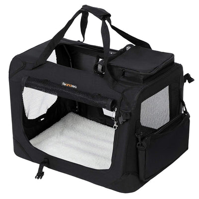 FEANDREA Black Pet Carrier 60cm