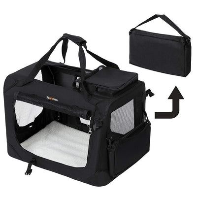 FEANDREA Black Pet Carrier 60cm