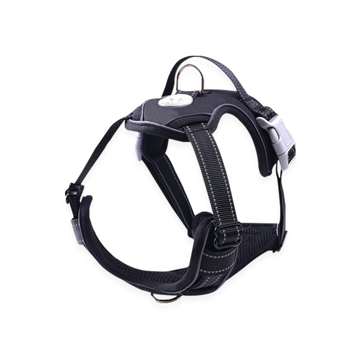 FLOOFI Dog Harness Vest Black - Medium