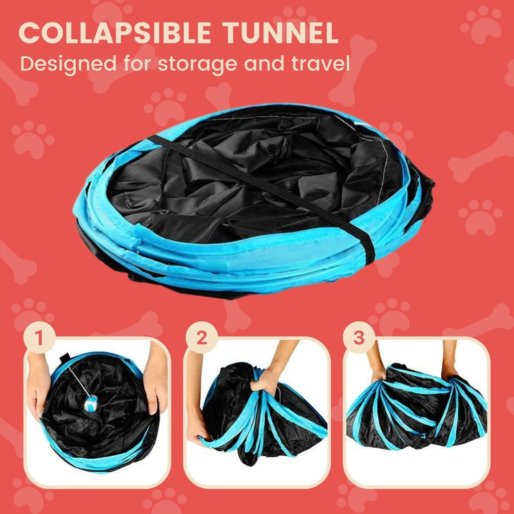 Floofi Cat Tunnel - Red