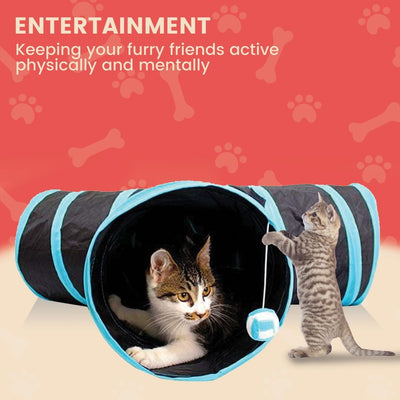 Floofi Cat Tunnel - Red