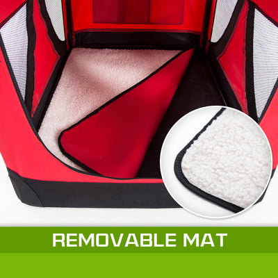 Paw Mate Red Portable Pet Soft Carrier - Large