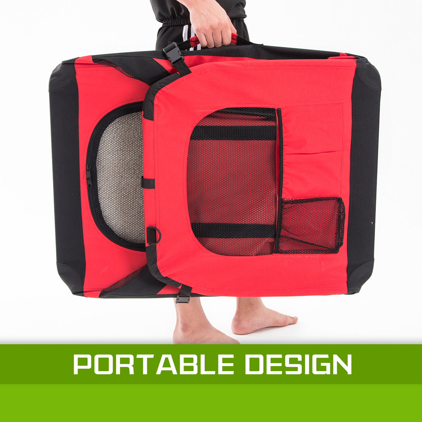 Paw Mate Red Portable Pet Soft Carrier - Large