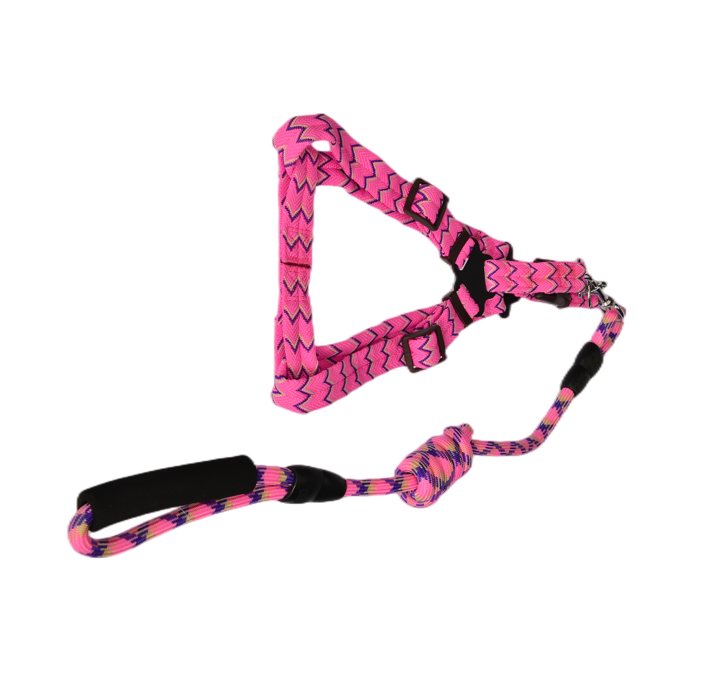 YES4PETS 2 X Pet Harness, Lead & Collar - Medium (Assorted Colours)