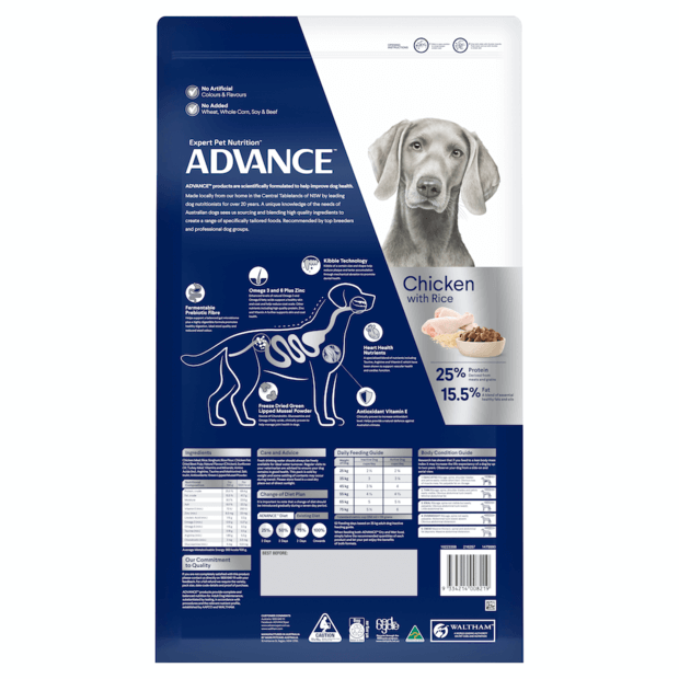 Advance Adult Dog Food Large Breed Chicken Recipe with Rice