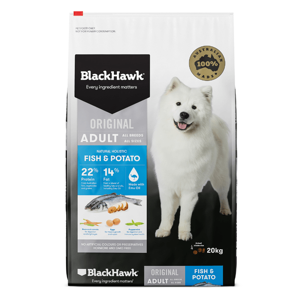 Black Hawk Holistic Adult Dog Dry Food Fish & Potato Recipe