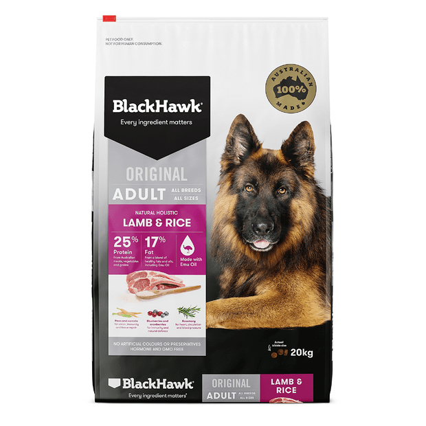 Black Hawk Holistic Adult Dog Dry Food Lamb & Rice Recipe