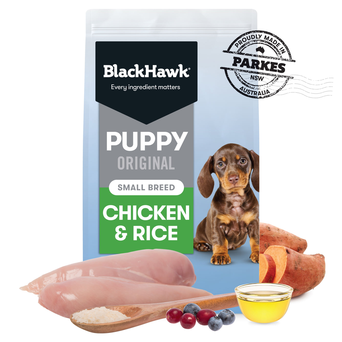 Black Hawk Puppy Small Breed Dry Food Chicken & Rice Recipe