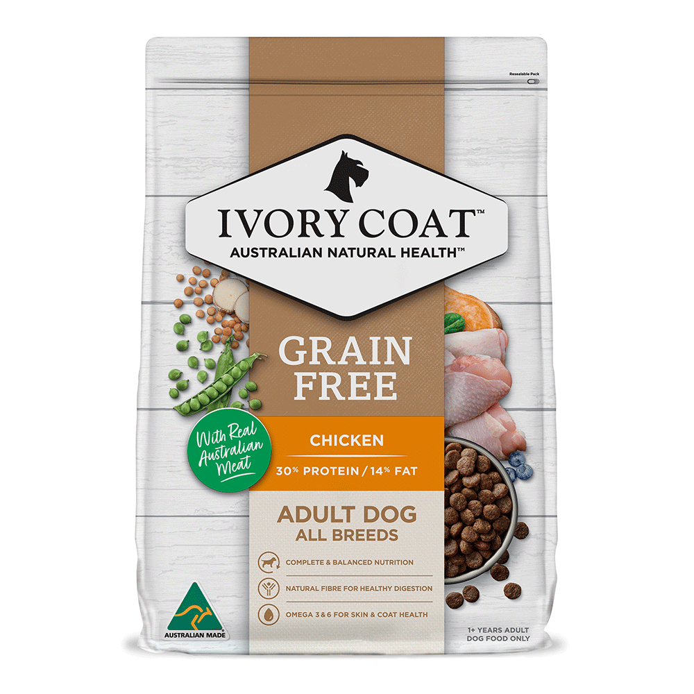 Ivory Coat Adult Dog Dry Food Grain Free Chicken Recipe