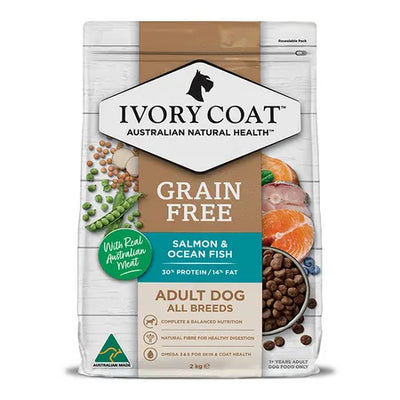 Ivory Coat Adult Dog Dry Food Free Grain Salmon & Ocean Fish Recipe