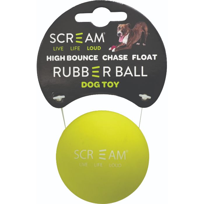 Scream Rubber Ball Loud Green Medium