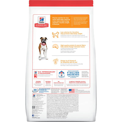 Hill's Science Diet Adult Light Dog Dry Food with Chicken Meal & Barley 12Kg