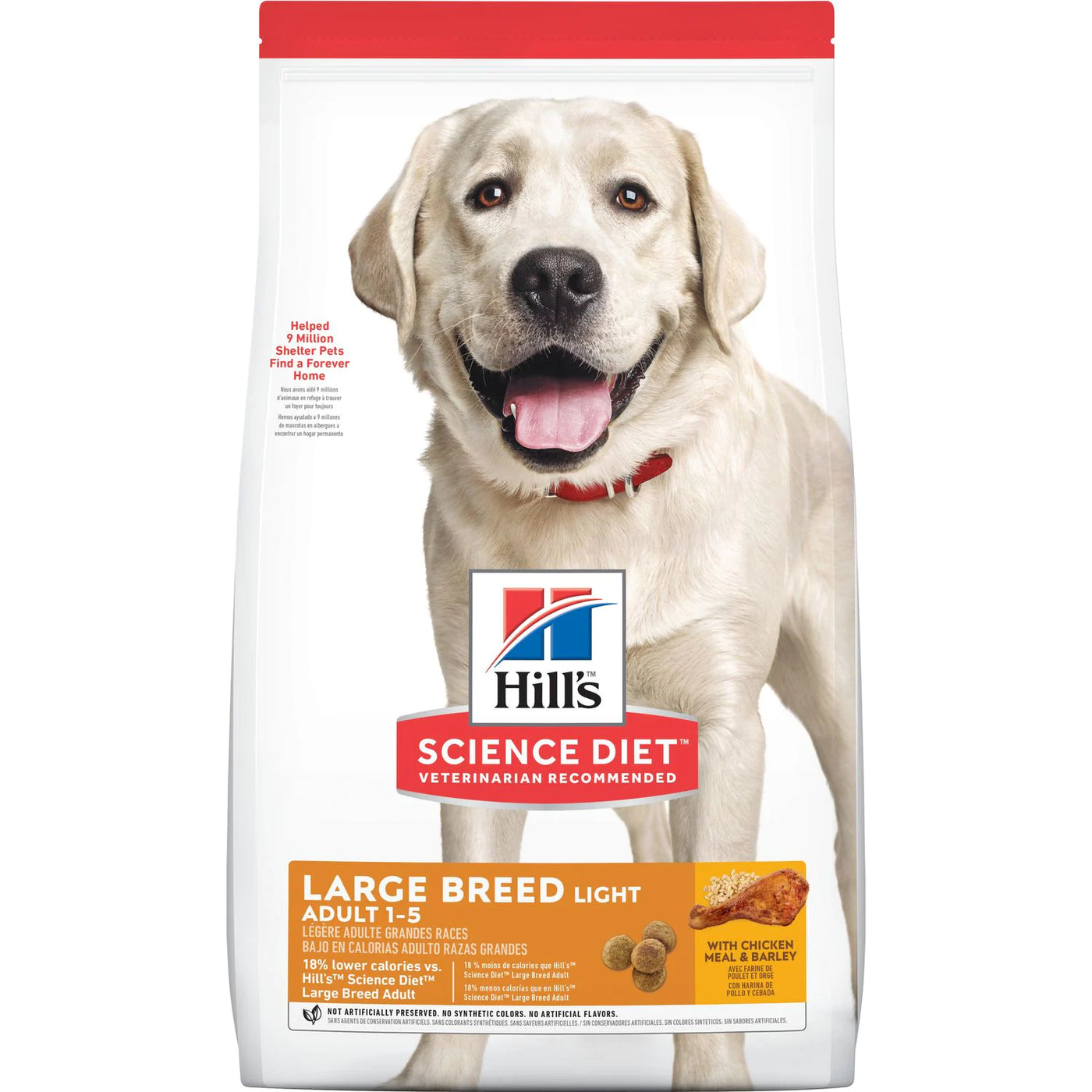 Hill's Science Diet Light Chicken & Barley Dog Dry Food Adult Large Breed 12kg