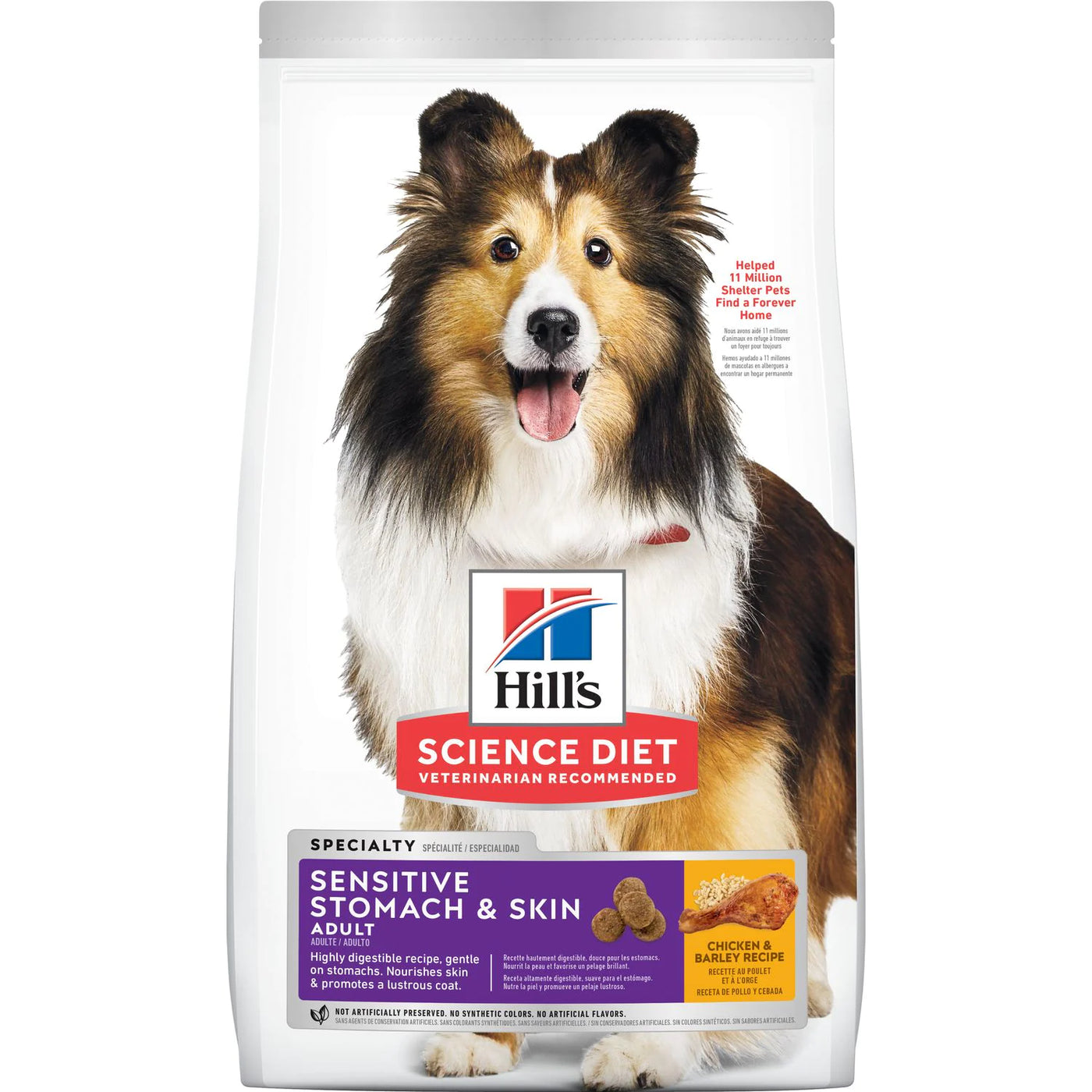 Hill's Science Diet Sensitive Stomach & Skin Adult Dog Dry Food Chicken Recipe 12Kg