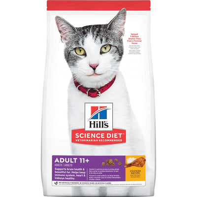 Hill's Science Diet Adult 11+ Cat Dry Food Chicken Recipe 1.58kg