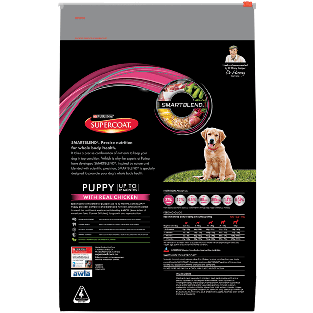 Supercoat Puppy Dry Food Chicken 18kg