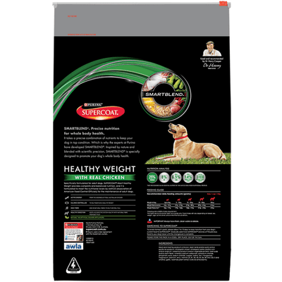 Supercoat Healthy Weight Adult Dog Dry Food Chicken 18kg